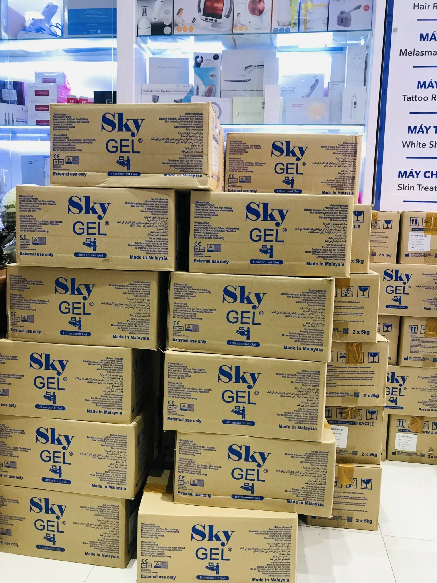 Gel siêu âm-Gel triệt lông Sky ML Trắng