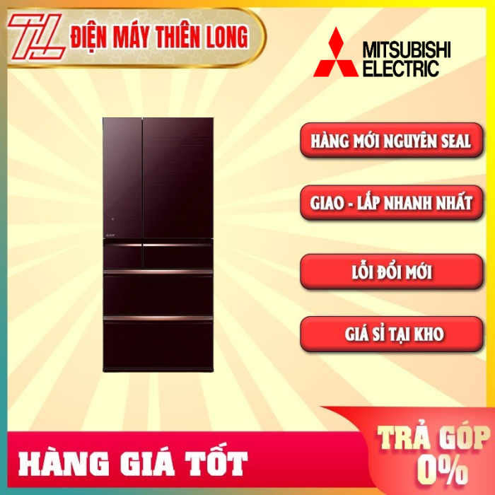 Tủ lạnh mitsubishi electric 694 lít mr-wx70c-br-v - trả góp 0% - giao toàn quốc - ngoài hcm tính phí