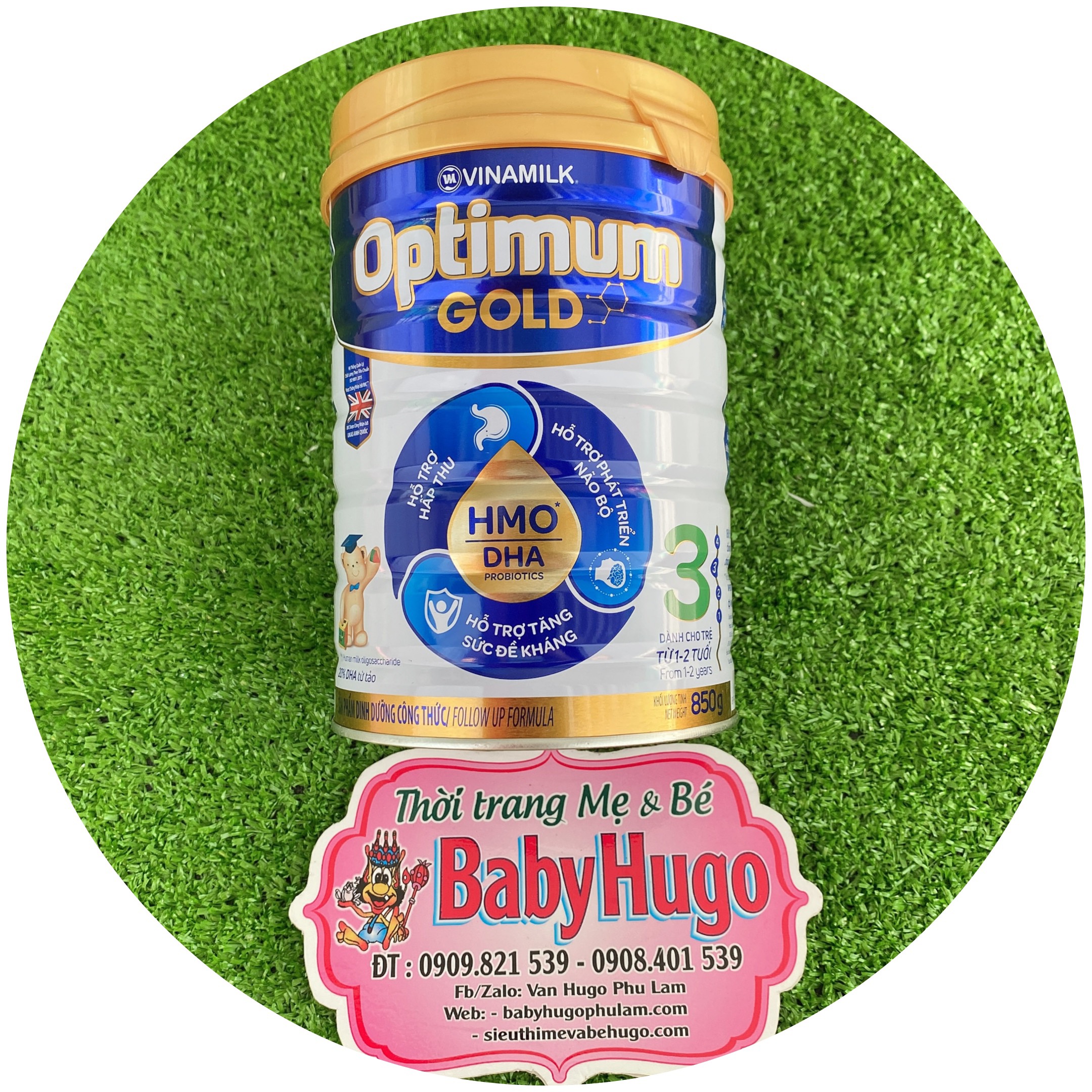 [MẪU MỚI ] Sữa Optimum Gold 3 HMO 850G (trẻ từ 1-2 tuổi)