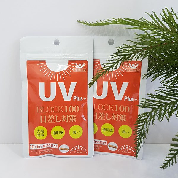 Viên Uống Chống Nắng UV Plus+ Block100 Nhật Bản Viên uống chống nắng da