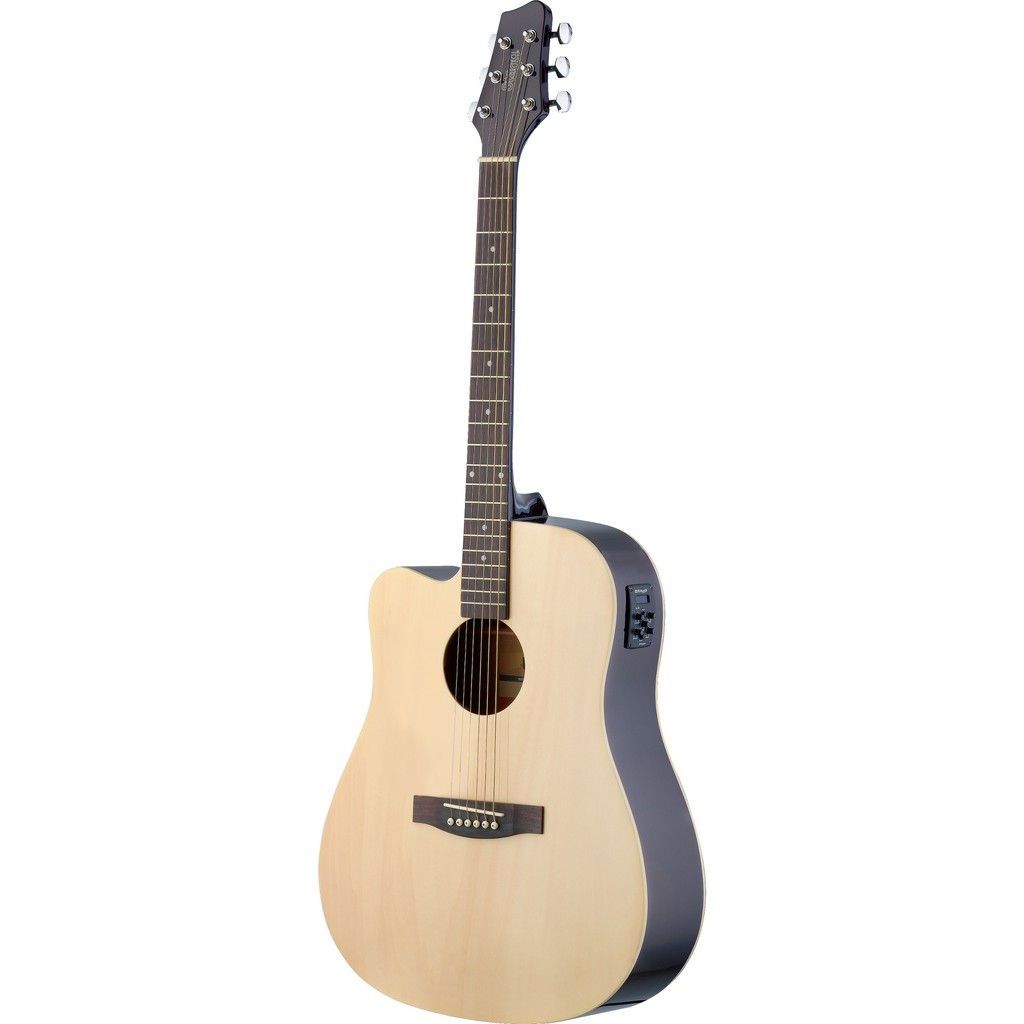 Guitar acoucstic stagg sa30dce-n - có eq gỗ bồ đề nguyên tấm - nhập khẩu châu âu - sol.g nhạc cụ nhập khẩu