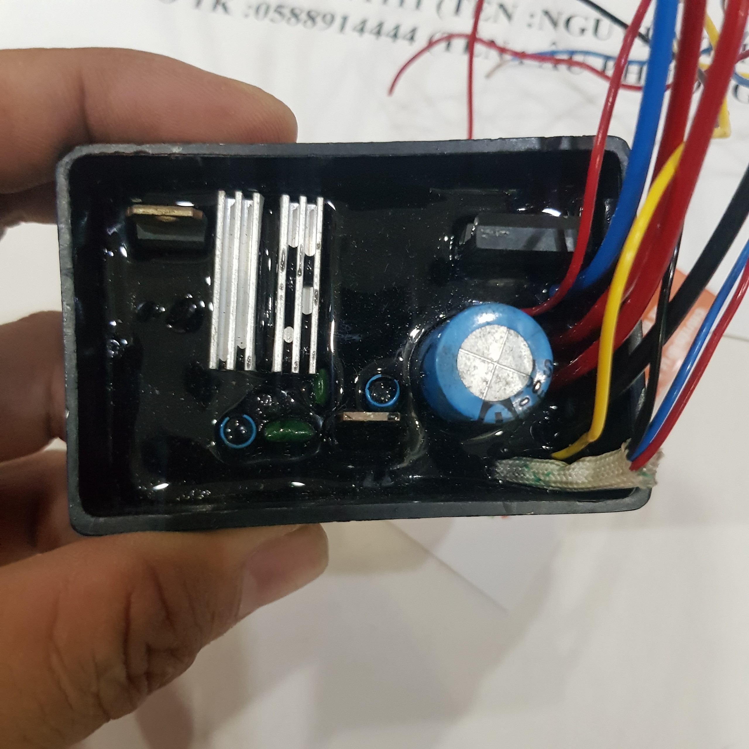 Bo IC 24V-36V 350W 1 Pha (Có Chổi Than )Xe Đạp Điện XE ĐIỆN GIA HUY