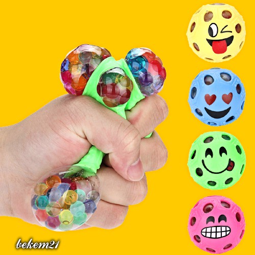 Đồ chơi bóng lưới bóp giảm căng thẳng giảm stress Squishy hình con thú size lớn/ hình tròn size nhỏ