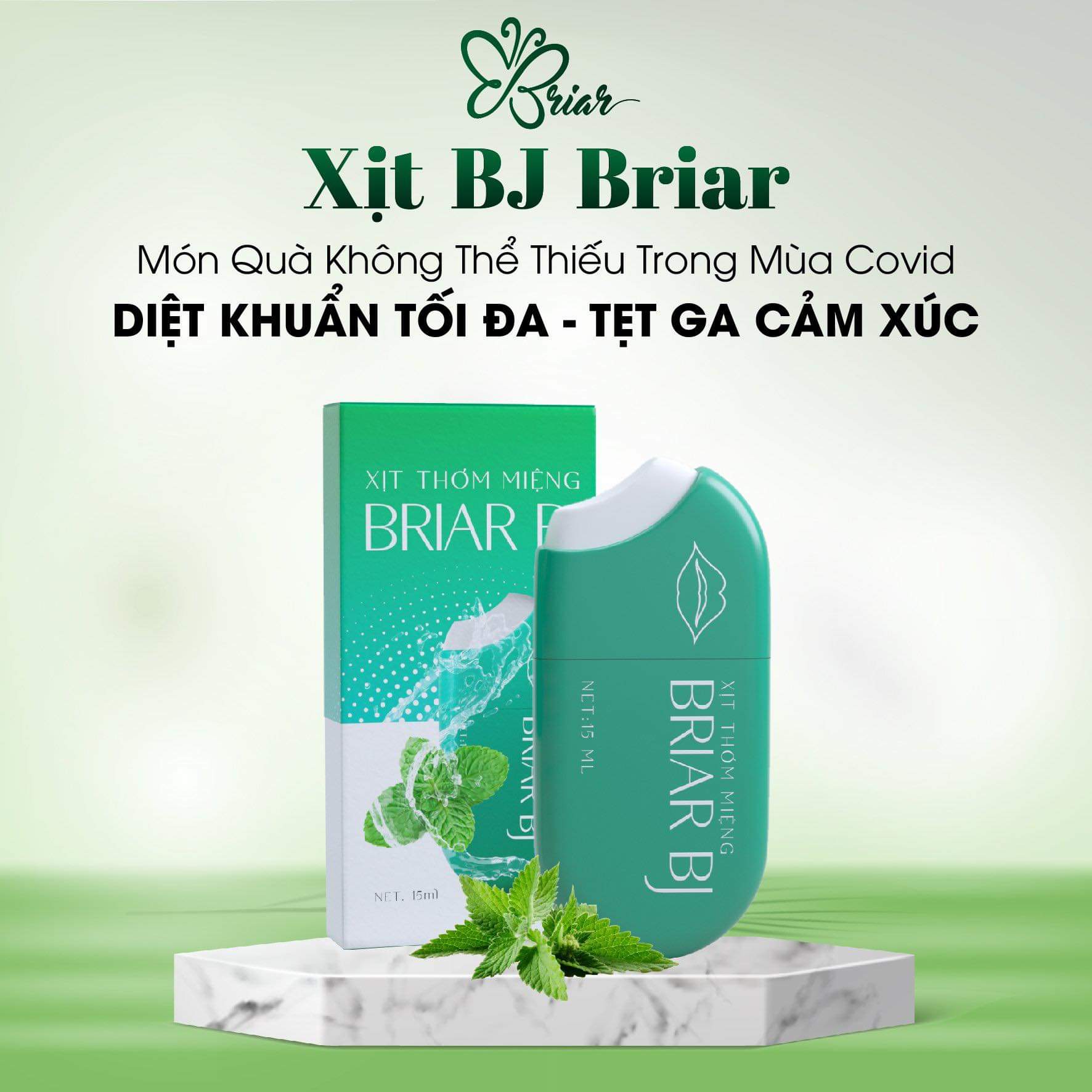Xịt thơm miệng Briar BJ
