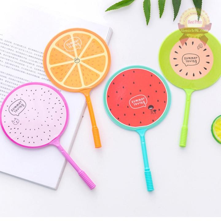 Combo 3 Bút Bi quạt hình trái cây dễ thương cute