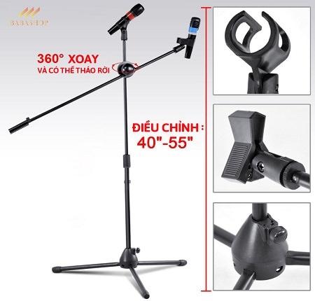 [HCM]Chân để micro đứng hát karaoke chuyên nghiệp - Hàng cao cấp