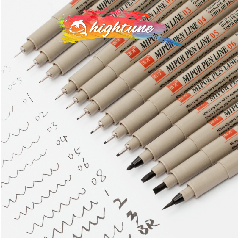 Set 12 bút micron sakura hoa anh đào bút bút vẽ tranh bút truyện tranh bút line đi nét bút thiết kế phác thảo bút vẽ tay kim không thấm nước bút móc dây bút chữ ký bộ bút màu