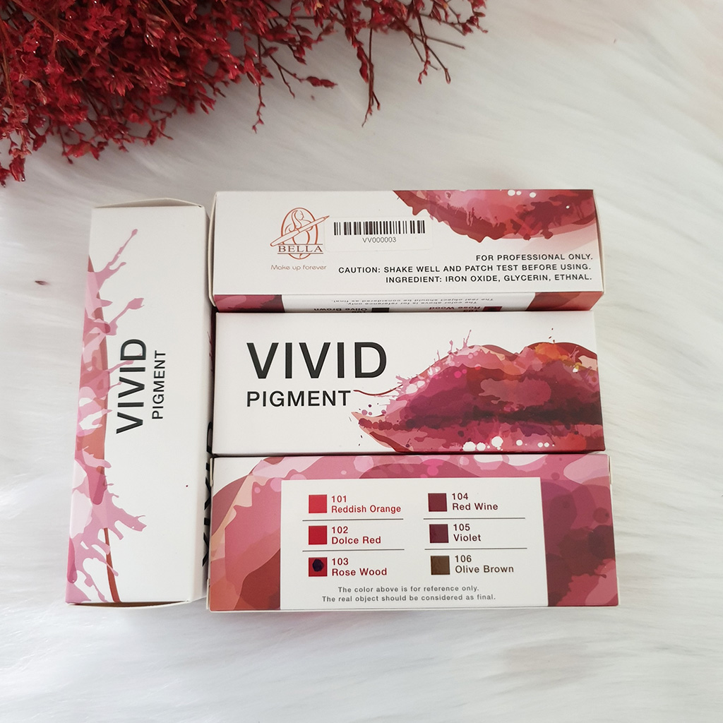 Mực phun môi bella vivid 103 – rose red