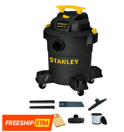 Máy hút bụi công nghiệp hút khô và ướt usa stanley sl19116p - 23 lít - hàng chính hãng