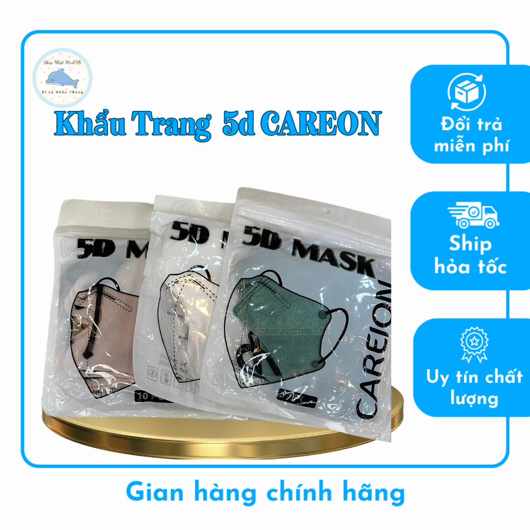 Khẩu trang 5d thái lan,5d mask careon kháng khuẩn,nhiều màu lạ siêu đẹp