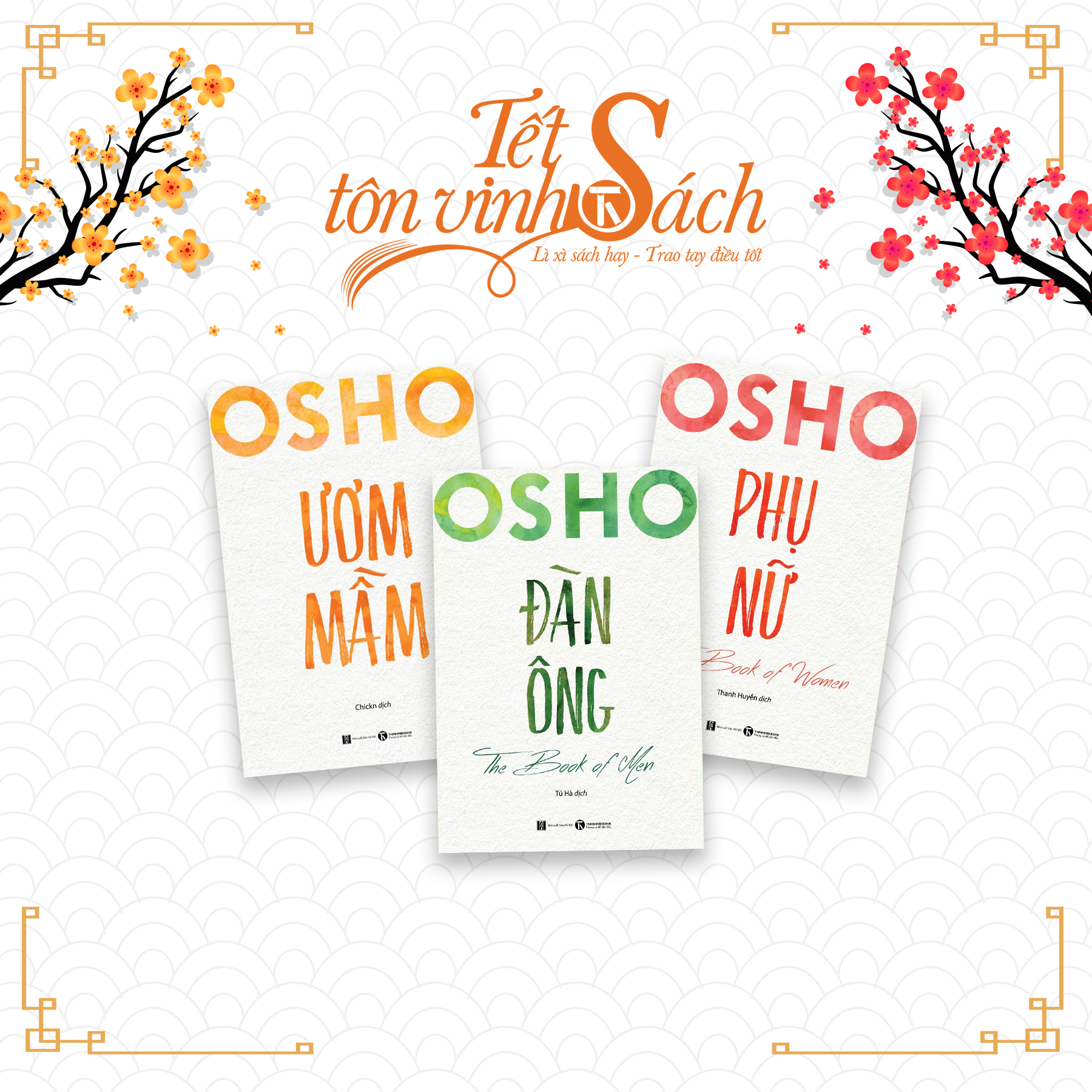 [TẾT SÁCH] - COMBO Osho - Đàn ông, phụ nữ và ươm mầm - THÁI HÀ BOOKS