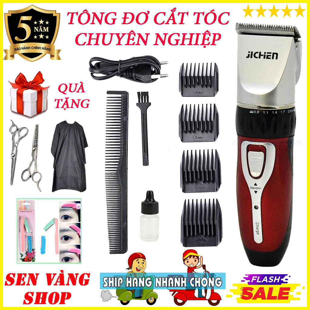 Tông đơ cắt tóc loại tốt, tăng đơ hớt tóc người lớn, trẻ em chuyên nghiệp, công suất cao, lưỡi cắt sắc bén, chính hãng kemei JCHEN 0817