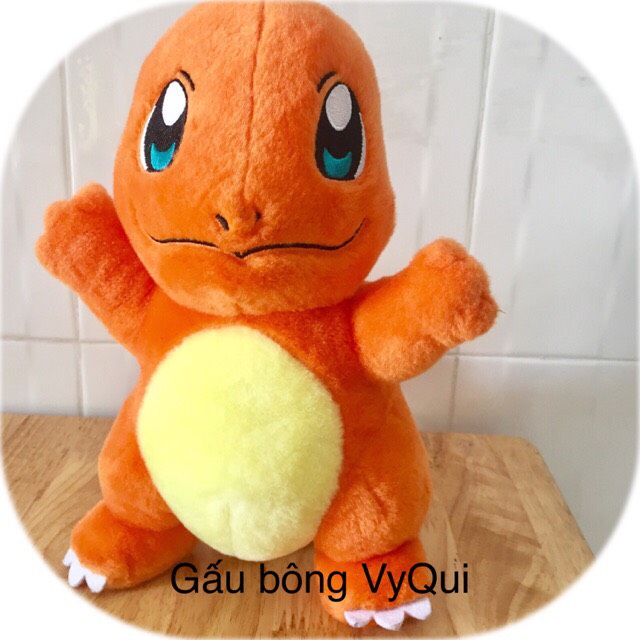 Gấu bông Pokemon rồng lửa Charmander có túi phía sau