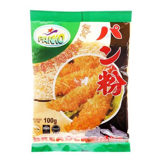 Bột chiên xù panko gói 100g, chay mặn đều dùng được. date 09.2022