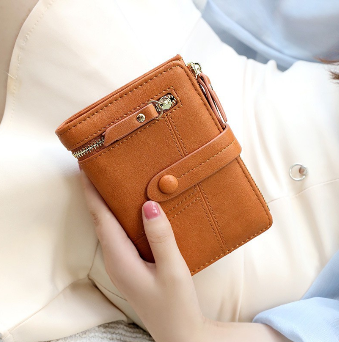 [HCM]Ví Nữ Ngắn Cầm Tay Nhỏ Gọn Xinh Xắn Kiểu Dáng Đẹp Da PU Cao Cấp Thời Trang Hàn Quốc Sang Trọng Và Lịch Thiệp
