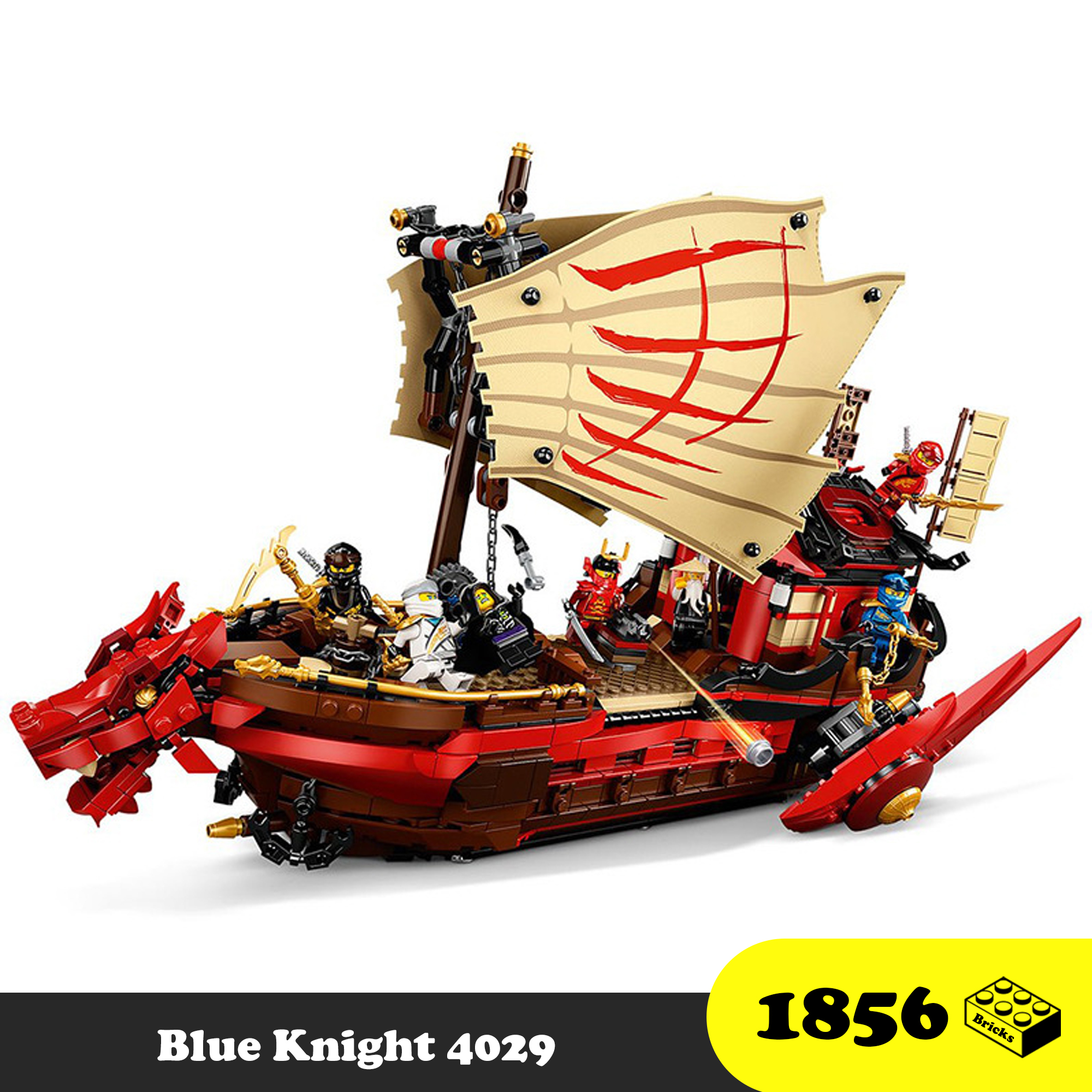 Đồ chơi Lắp ráp Thuyền rồng Ninja Go - LQS 4029 Dragon Ship Ninja Go - Xếp hình thông minh - Lắp ráp trí tuệ