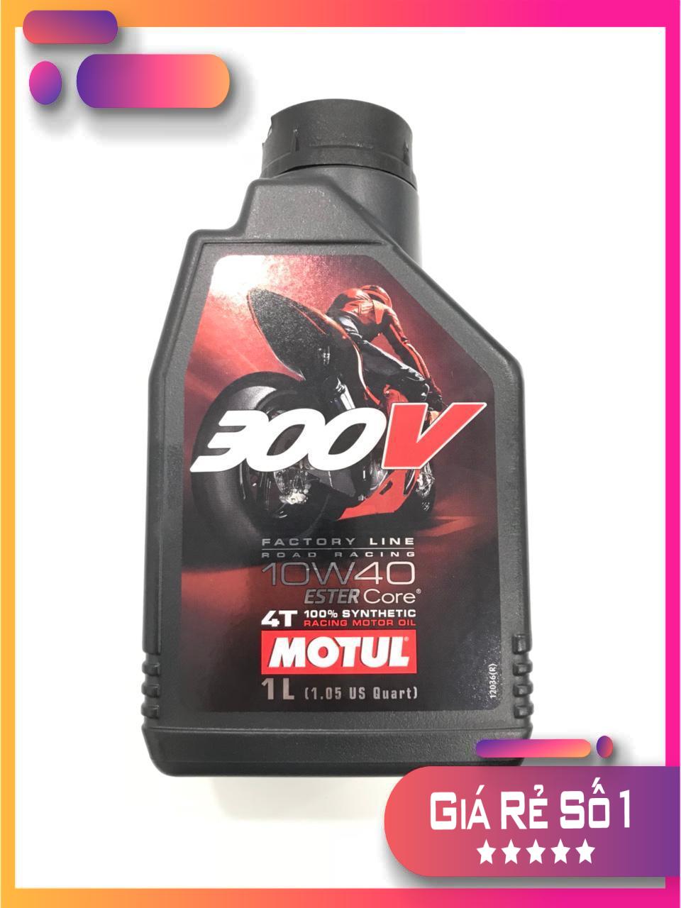 Nhớt motul 300v 10w40, nhớt cao cấp motul 300 v 10w40 chai 1l hoặc khách có thể mua chai lẻ hoặc 1,1l....