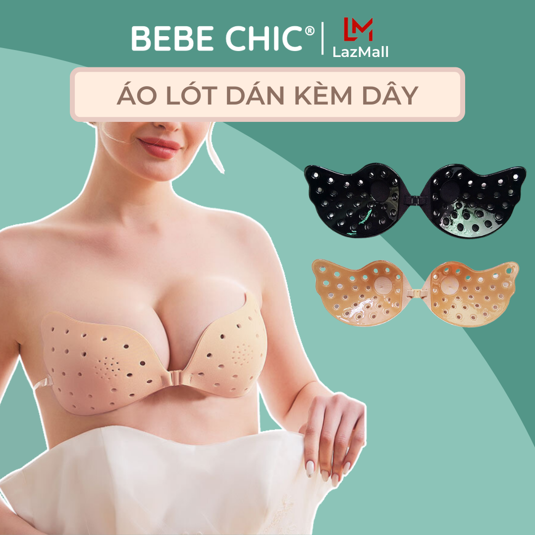 Áo Dán Ngực Cánh Bướm Kèm Dây AD004 BEBECHIC Keo Siêu Dính