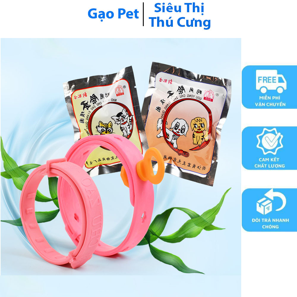 [Hoàn Tiền 10%] Vòng Cổ Chống Rận Ngăn Ngừa Diệt Ve Rận Bọ Chét