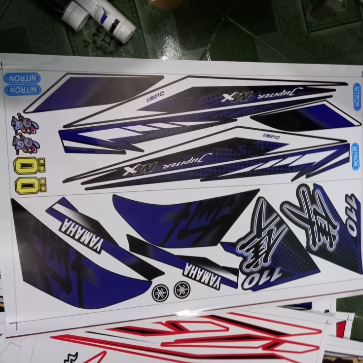 Tem rời jupiter MX xanh xe đen hayabusa
