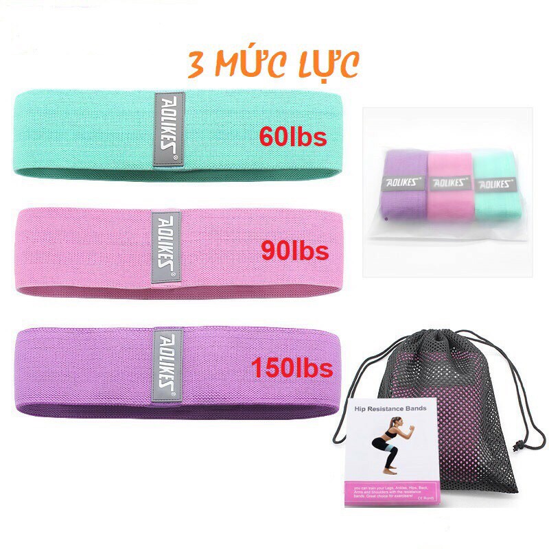 Dây kháng lực miniband tập mông aolikes 3604