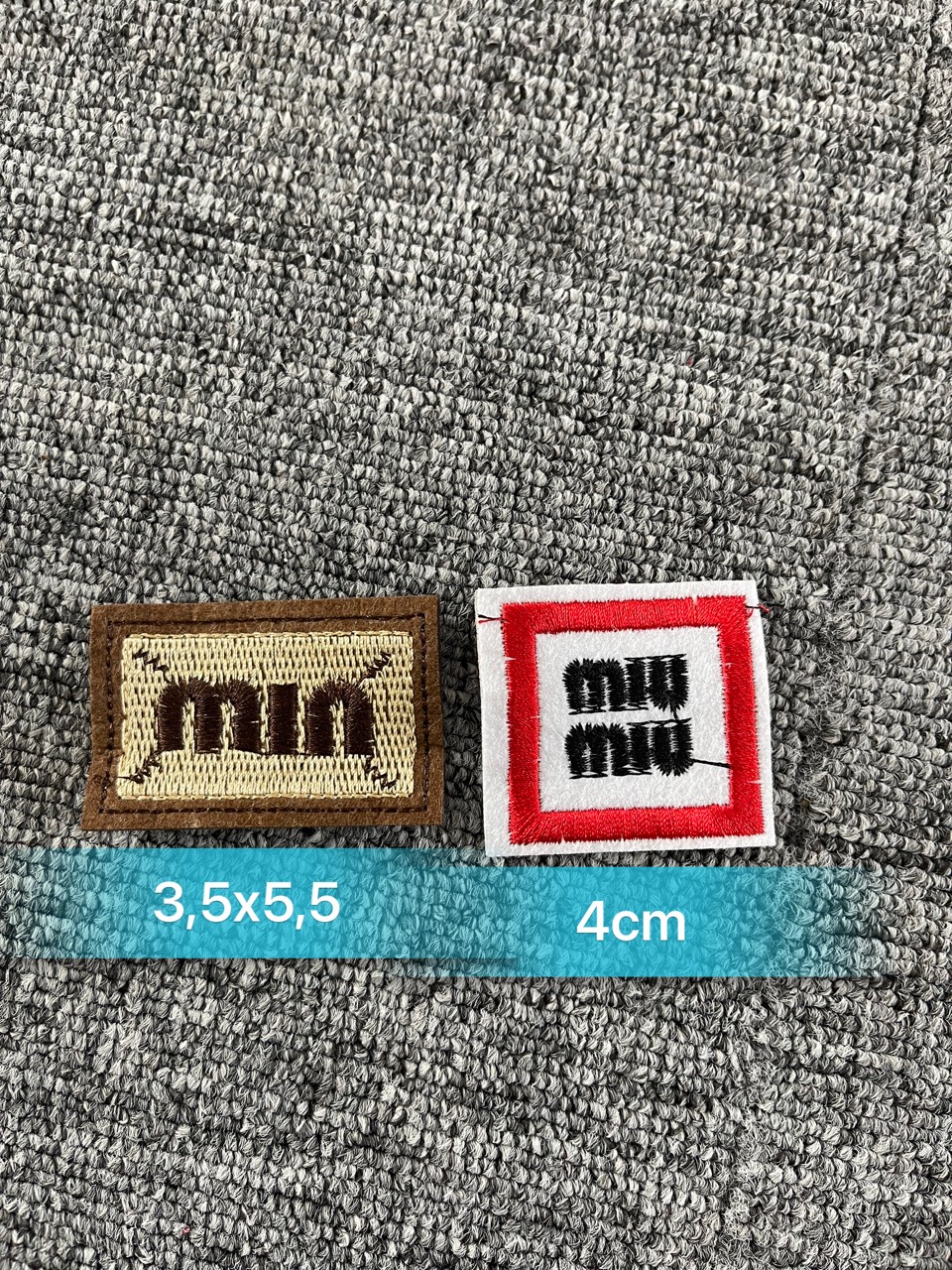 Miếng Sticker Thêu Ủi hình miu miu