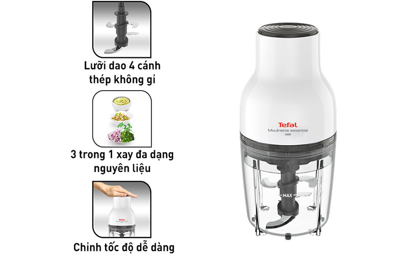 Máy xay thực phẩm Tefal Essential MB520138 - Hàng chính hãng