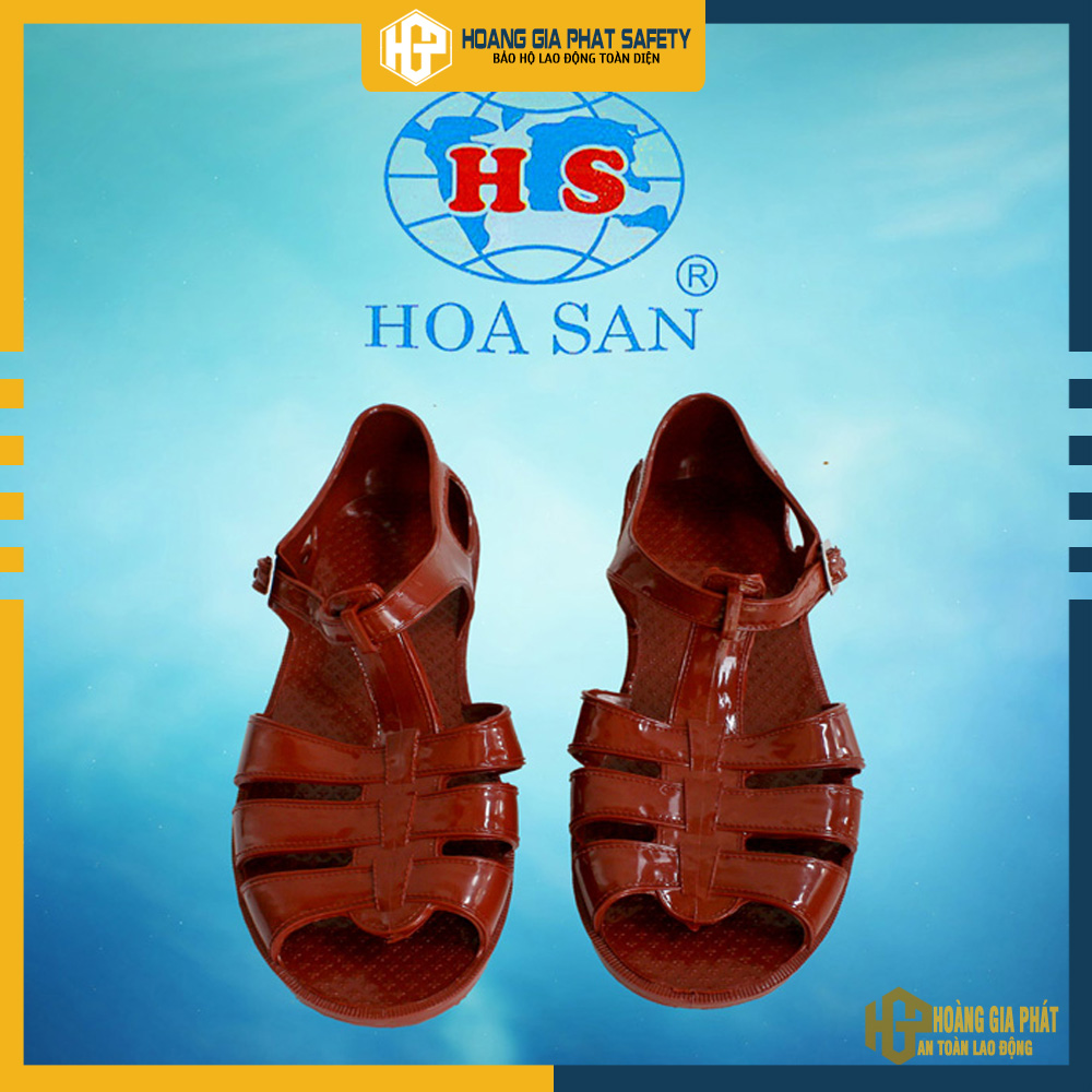 Dép rọ nam Hoa San HS26 chính hãng - chất liệu nhựa dẽo, chống trơn trợt, mang êm chân - chất lượng cực tốt trong tầm giá