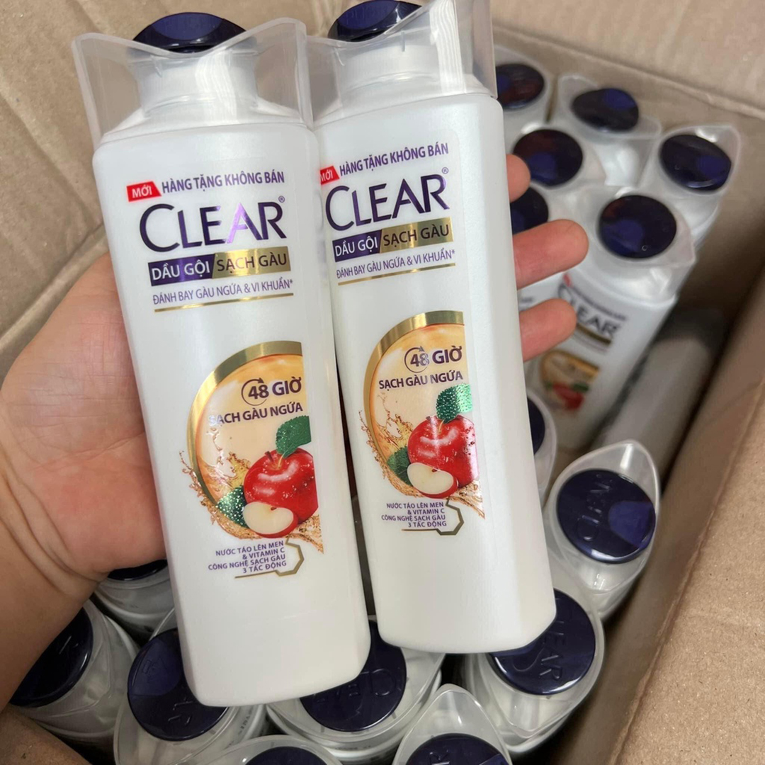 Dầu gội Clear nước táo lên men & Vitamin C -Hàng khuyến mại 140g