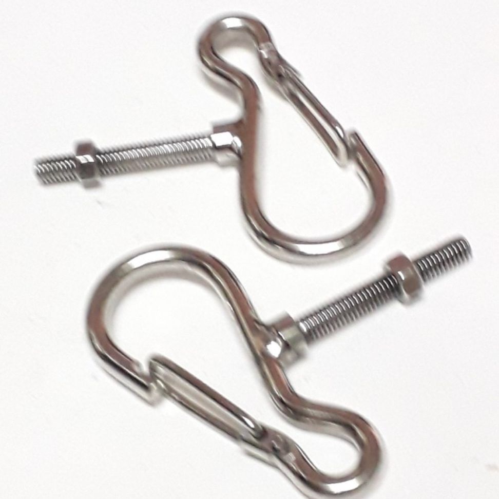 Móc bấm inox tròn 2 cái