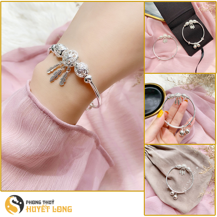 Lắc Tay Nữ Bạc S925 Mẫu Dream Catcher Mã LBN001, Lắc Bạc Nữ Cao Cấp, Thời Trang, Tặng Kèm Hộp Gấm