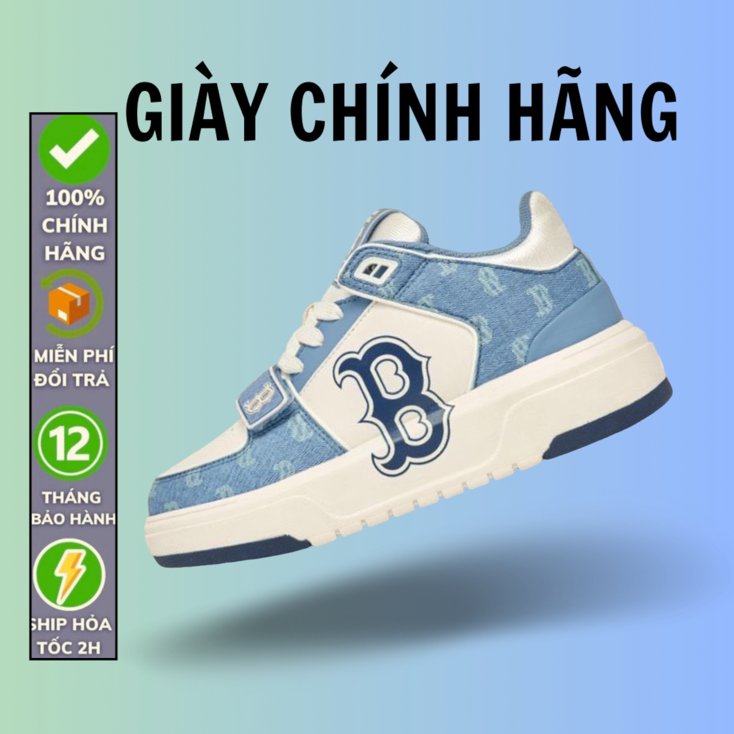 Giày mlb chunky liner boston blue 3asxcdn3n