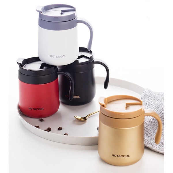 Bình giữ nhiệt 350ml - 500ml cao cấp nóng lạnh hot&coo- ca 350ml inox 2 lớp- ca giữ nhiệt - ly giữ nhiệt 500ml
