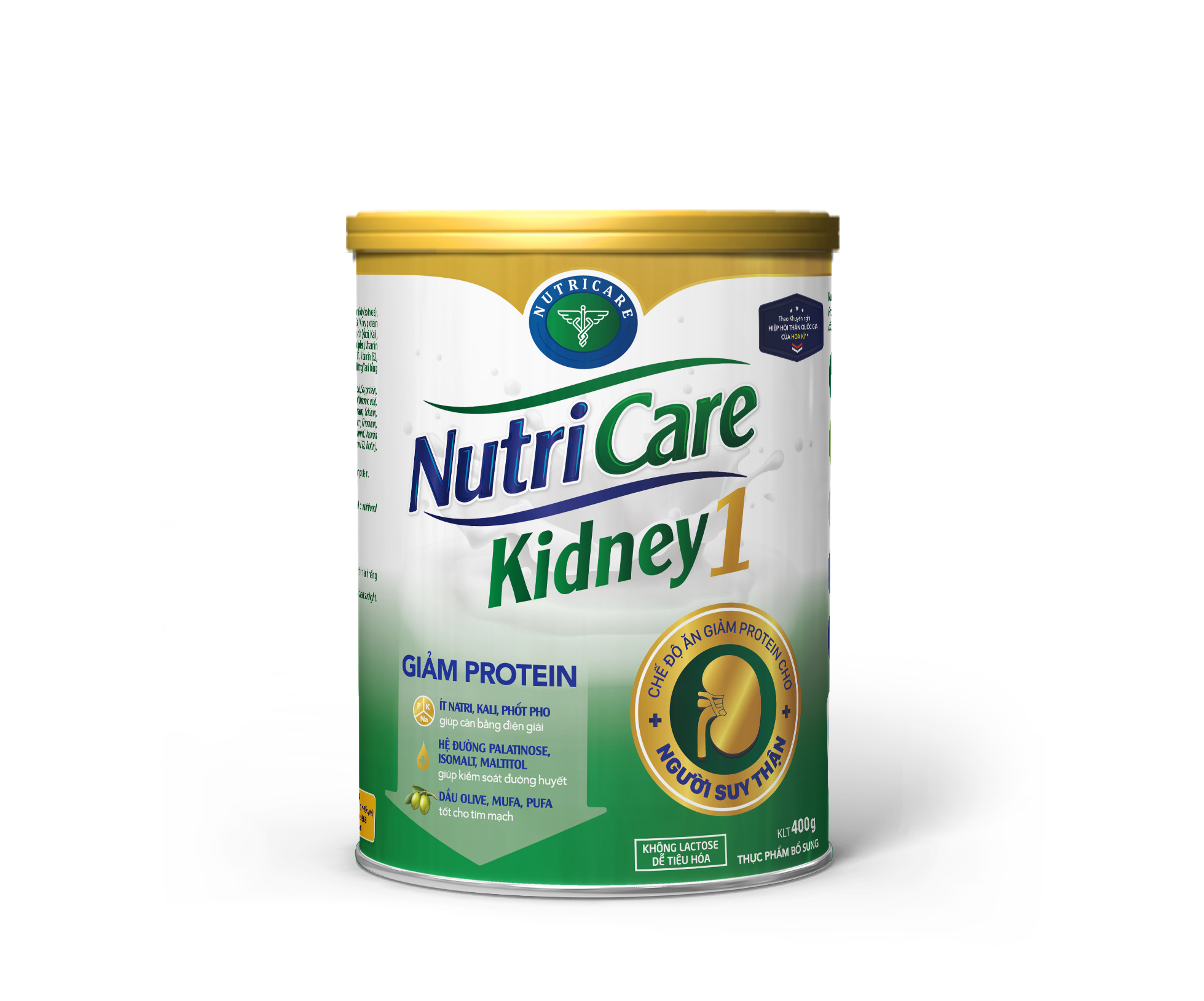 Sữa bột Nutricare Kidney 1 (400g) - dinh dưỡng cho người suy thận, tiền chạy thận nhân tạo