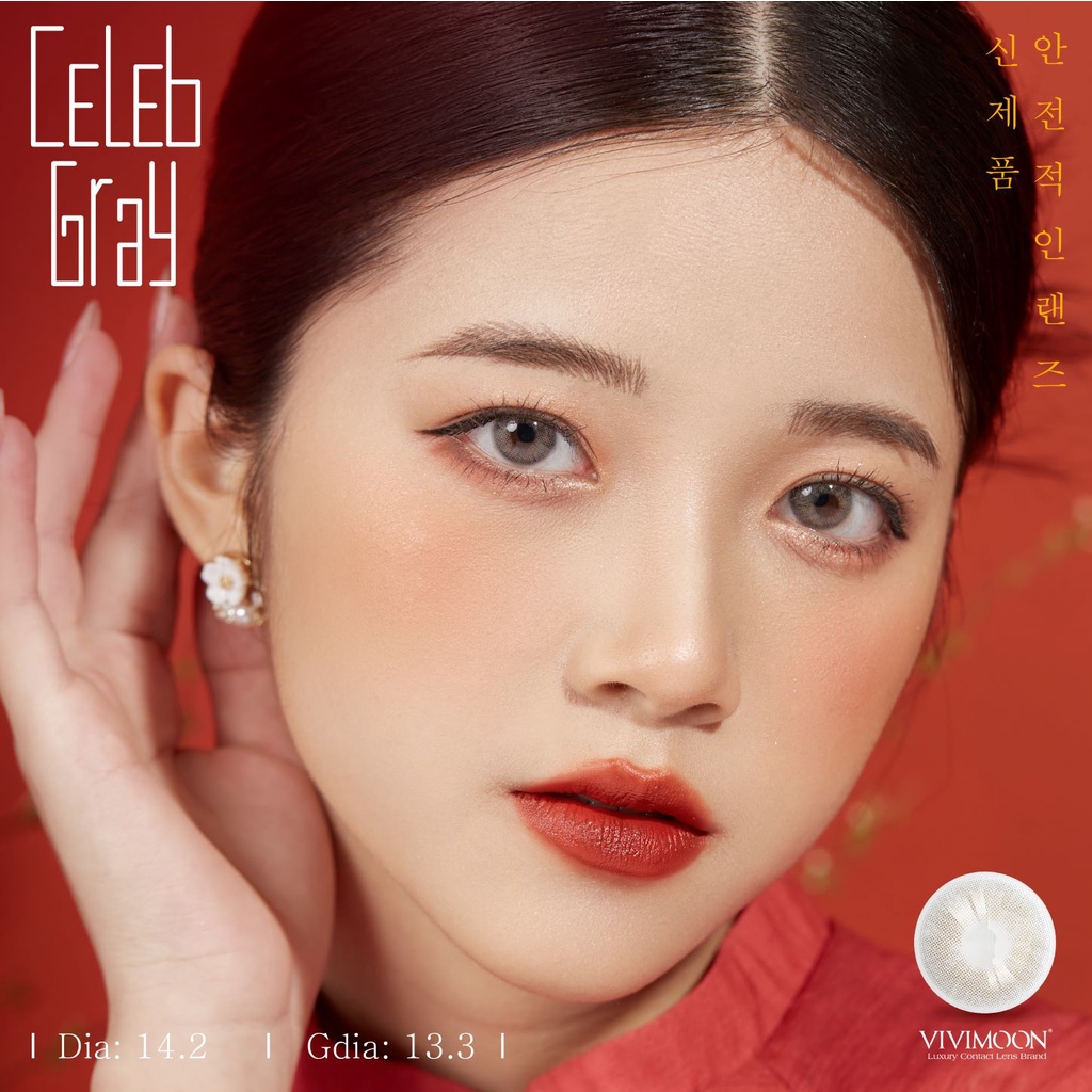 1 đôi kính áp tròng Hàn Quốc VIVIMOON LENS cho mắt thở 6 tháng