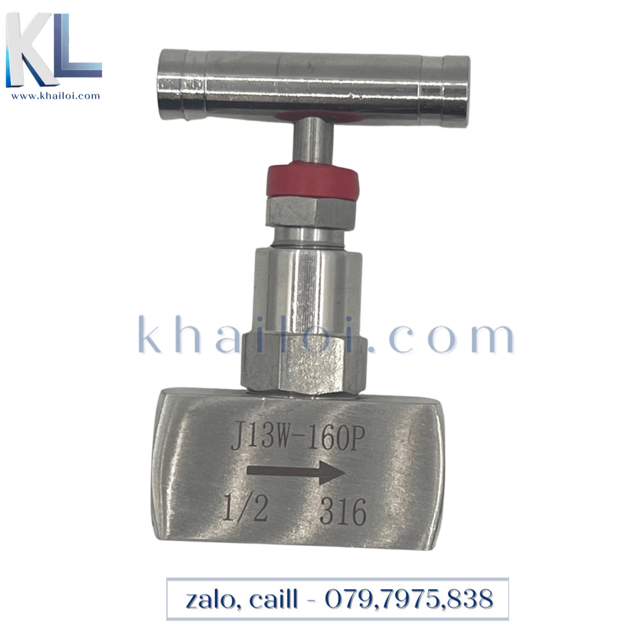 Van kim inox tay ngang- Van chinh lưu lương inox 304