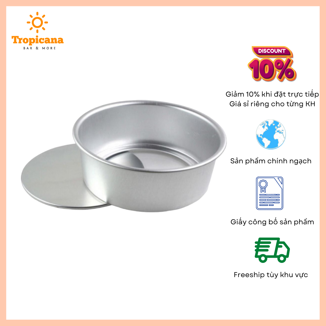 Khuôn tròn đáy rời 18cm