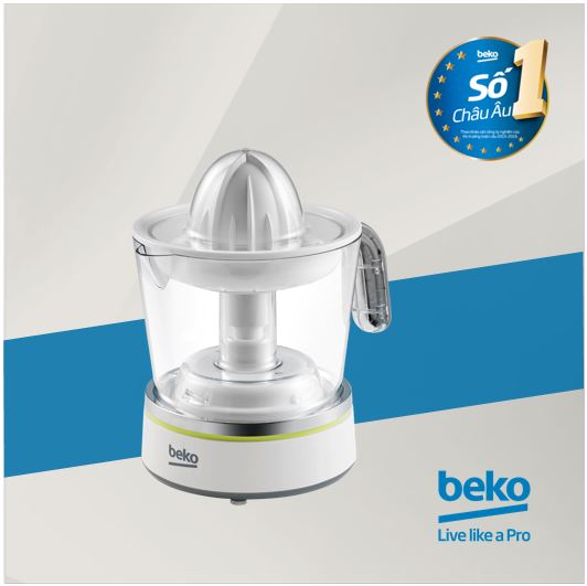 Máy vắt cam Beko CJB5103W -  Tự động đảo chiều - Công suất 400W - Vắt kiệt tối đa - Hàng chính hãng bảo hành 12 tháng