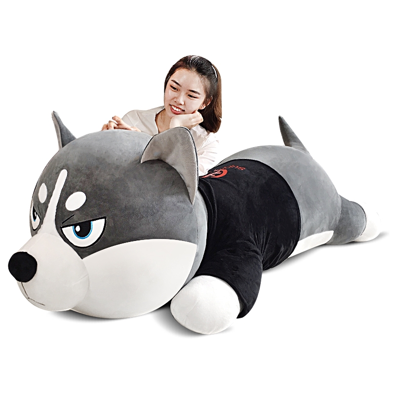Gấu bông chó husky nhồi bông mặt ngáo siêu đẹp, cute - qùa tặng gấu bông dễ thương yuyuyeusmax