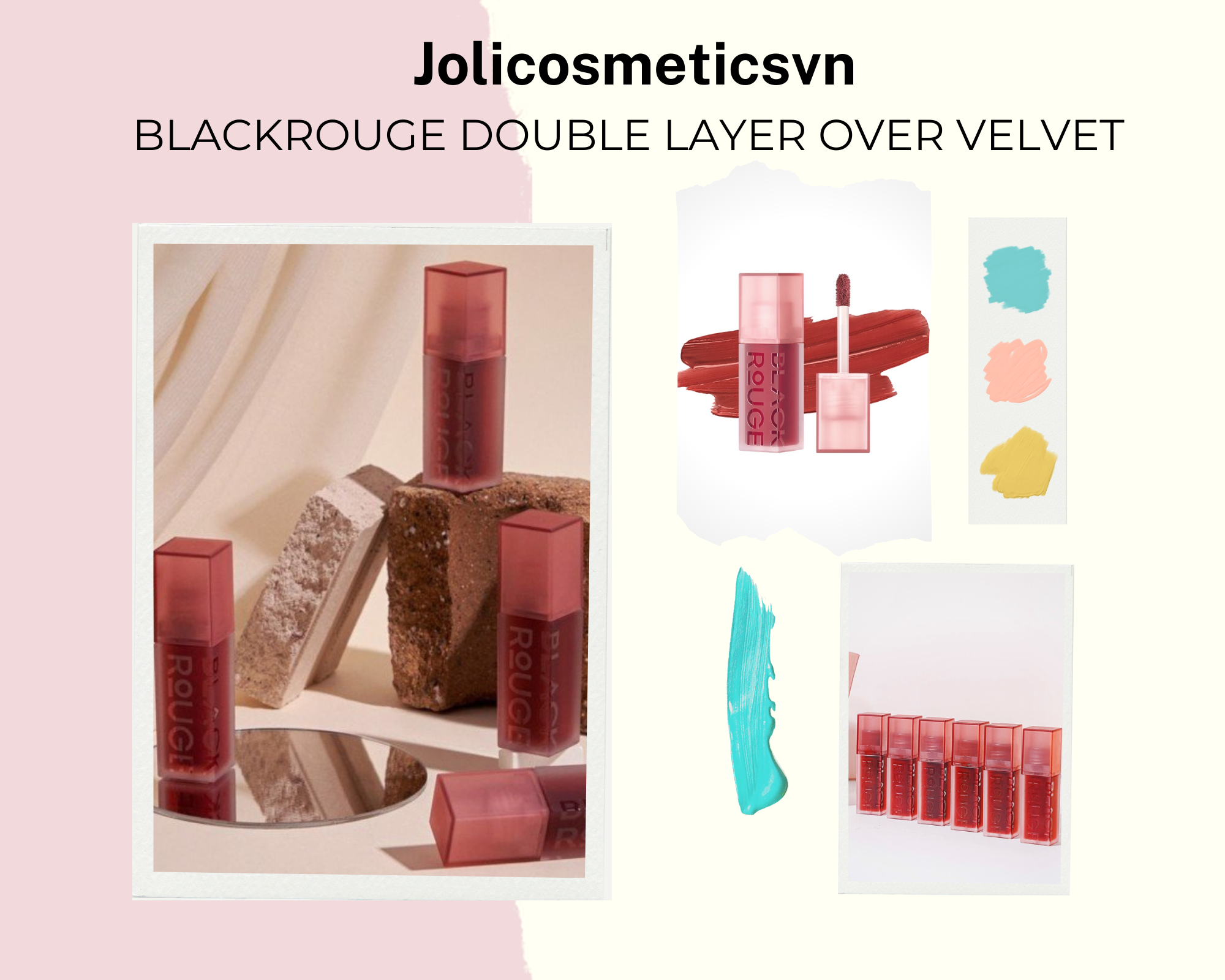 Son black rouge double layer over velvet - blackrouge dl04 dl05 dl06