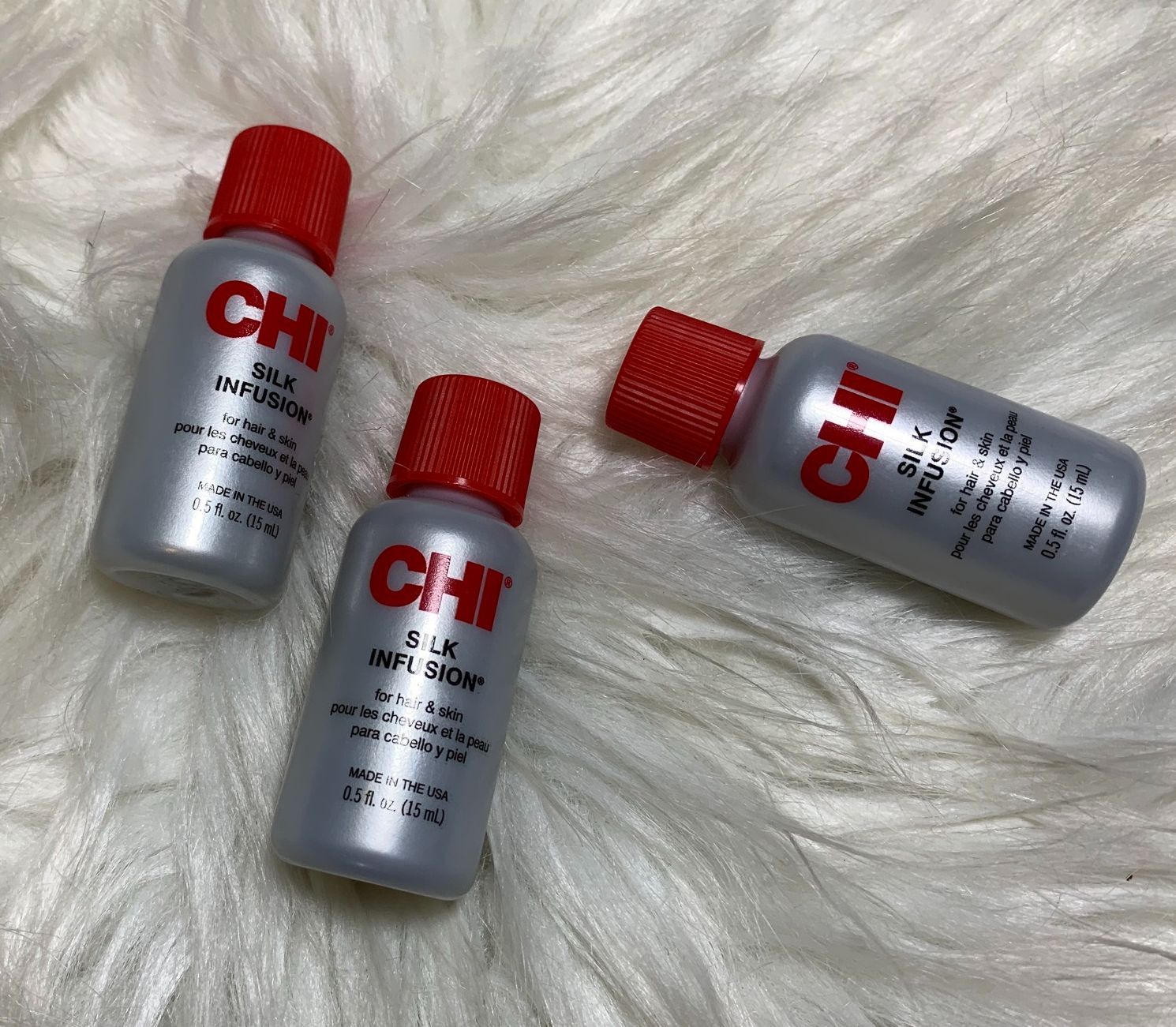 Tinh dầu dưỡng tóc chi silk infusion chính hãng size du lịch 15ml