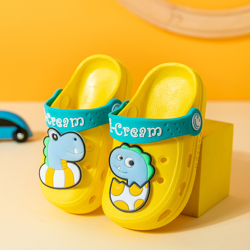Dép cho bé dép sục trẻ em nhiều màu- sục crocs cho bé trai bé gái siêu êm giá sỉ đủ màu - màu vàng