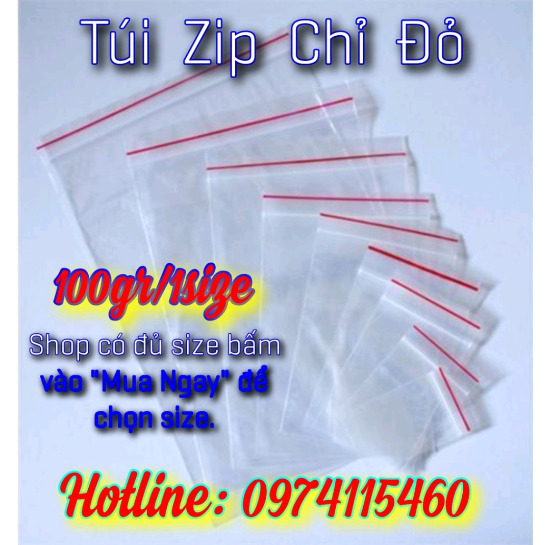 100gr túi zip chỉ đỏ bấm vào chọn size sản phẩm đa dạng về mẫu mã kích cỡ chất lượng tốt đảm bảo an toàn sức khỏe người dùng