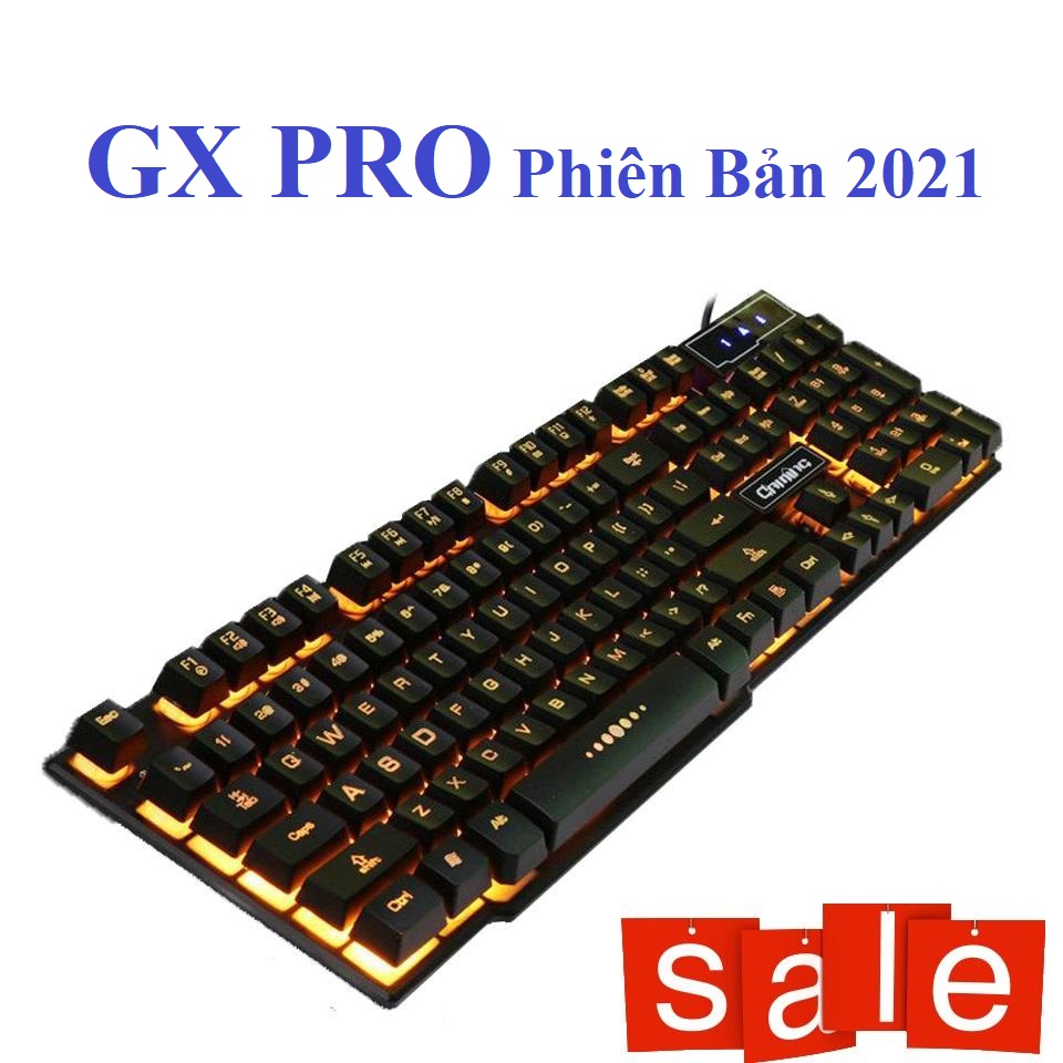 Keyboard - Bộ Bàn Phím Chuyên Game THESE WRAN GLER GXPRO Phiên Bản 2021, Có đèn LED Màu Vàng giả cơ Loại Xịn Chuyên Dụng Siêu Nhạy Dành cho Game Thủ  - Đến với chúng tôi tất cả mọi thứ đều vượt trội hơn