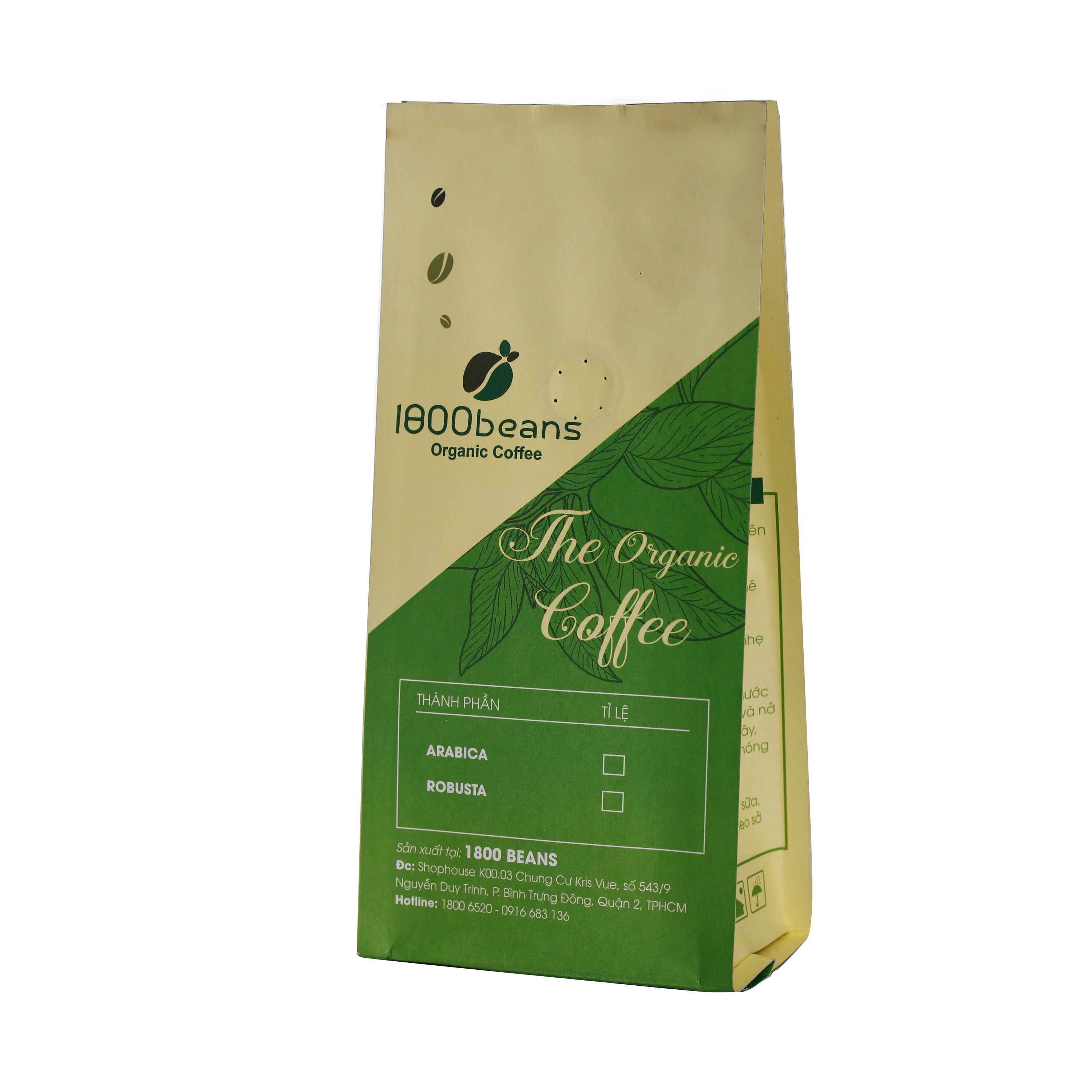 500gr cà phê ngon 1800 beans
