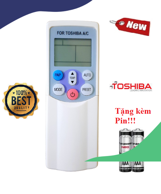 Điều khiển điều hòa toshiba các dòng toshiba ras-h10 ras-h13 ras-h18 1hp 1.5hp 2hp - hàng tốt