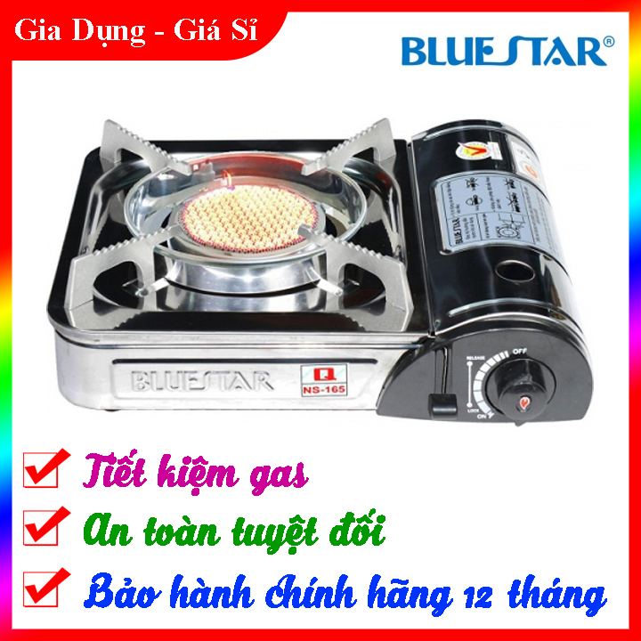 Bếp gas BlueStar NS-165C - bếp du lịch hồng ngoại inox (đánh lửa magneto)