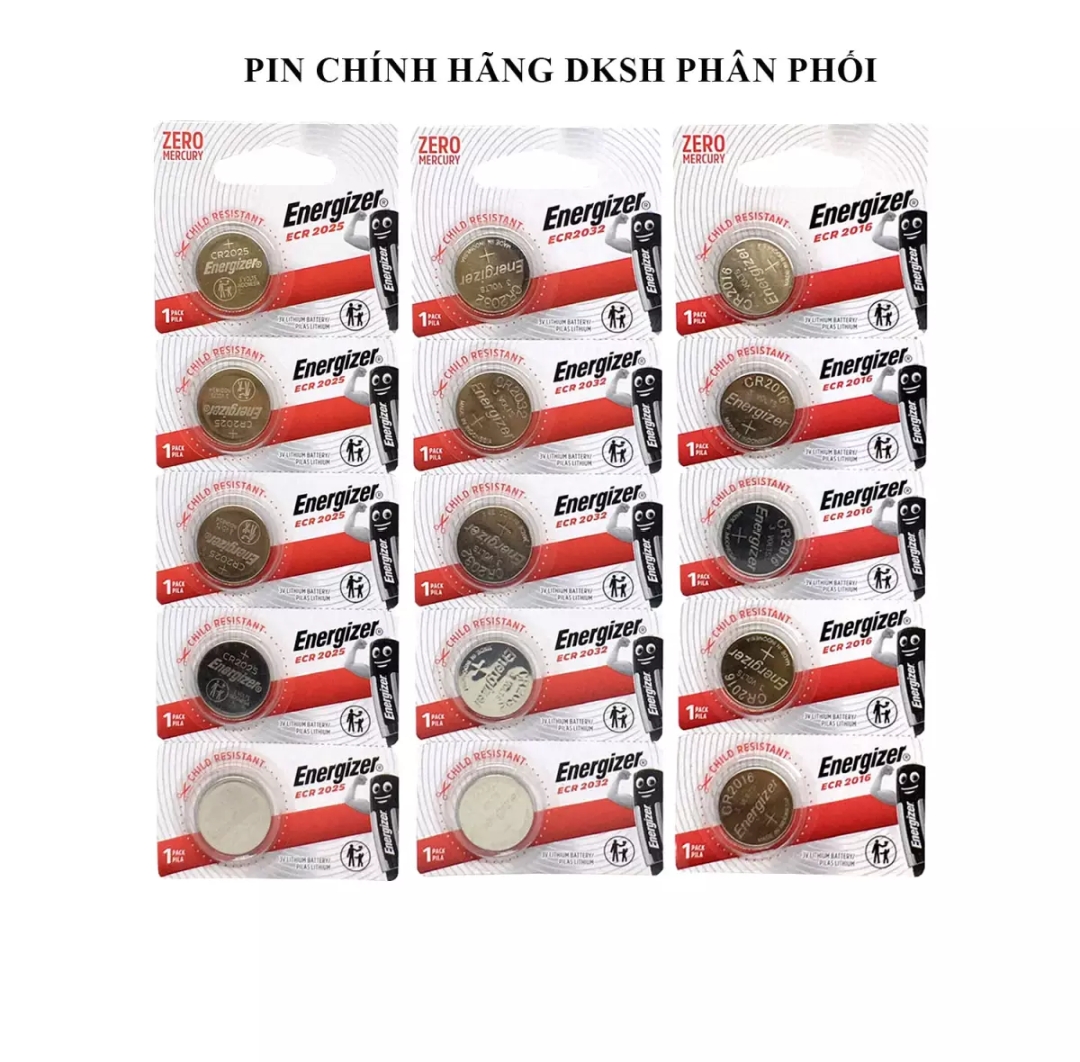 Pin energizer 2032-23016-2025 vỉ 5 viên hàng chính hãng