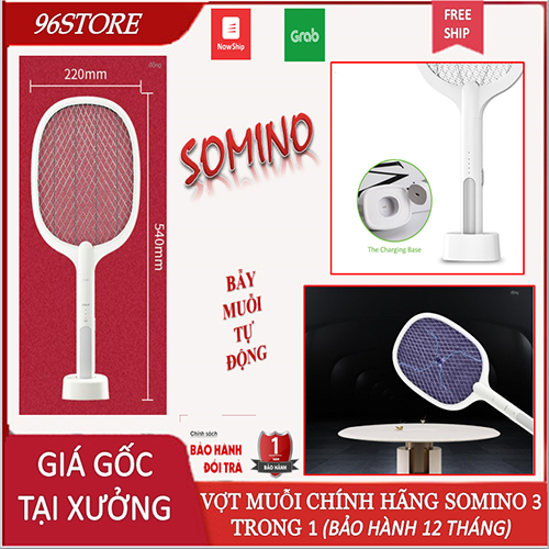 Vợt Muỗi SOMINO Thông Minh 2 Trong 1 Đa Năng Tích Hợp Bắt Muỗi Tự Động