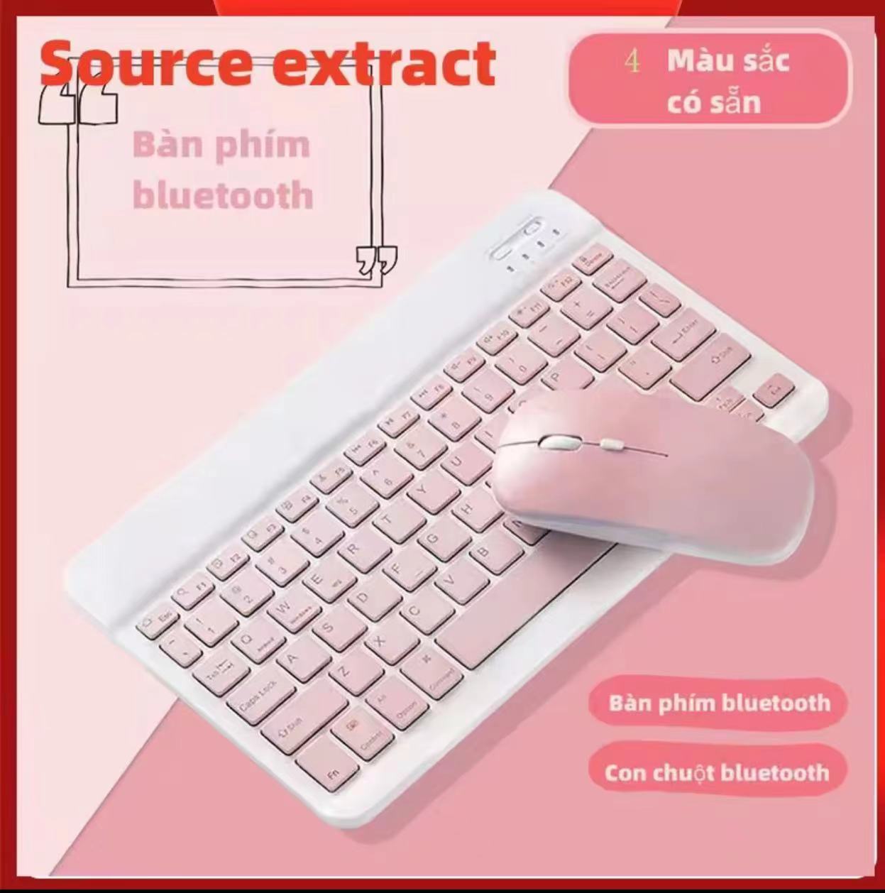 Bàn phím bluetooth không dây mini HP 10 inch / chuột không dây cho điện thoại di động và máy tính bảng, các màu có sẵn